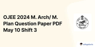 OJEE 2024 M. Arch/ M. Plan Question Paper with Answer Key PDF May 10 Shift 3